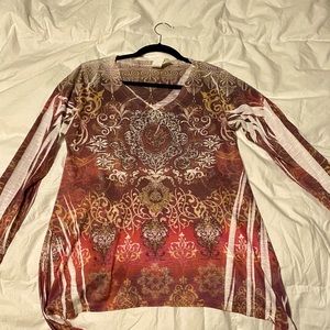 Long Sleeve shirt with beautiful pattern